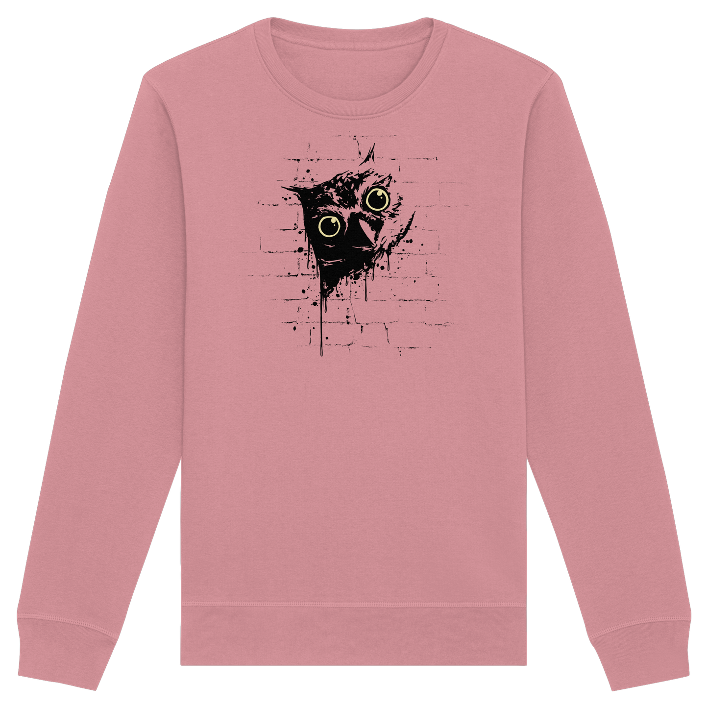 Lässige Street Art Eule - Organic Basic Unisex Sweatshirt
