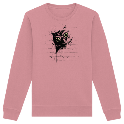 Lässige Street Art Eule - Organic Basic Unisex Sweatshirt
