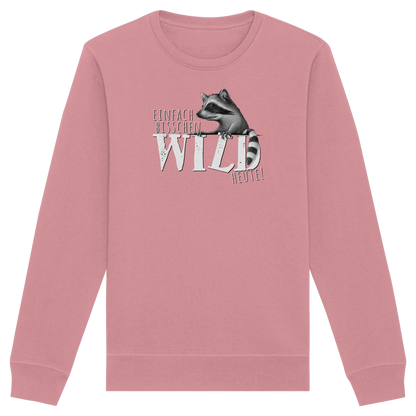 Bisschen wild heute! Waschbär - Organic Basic Unisex Sweatshirt