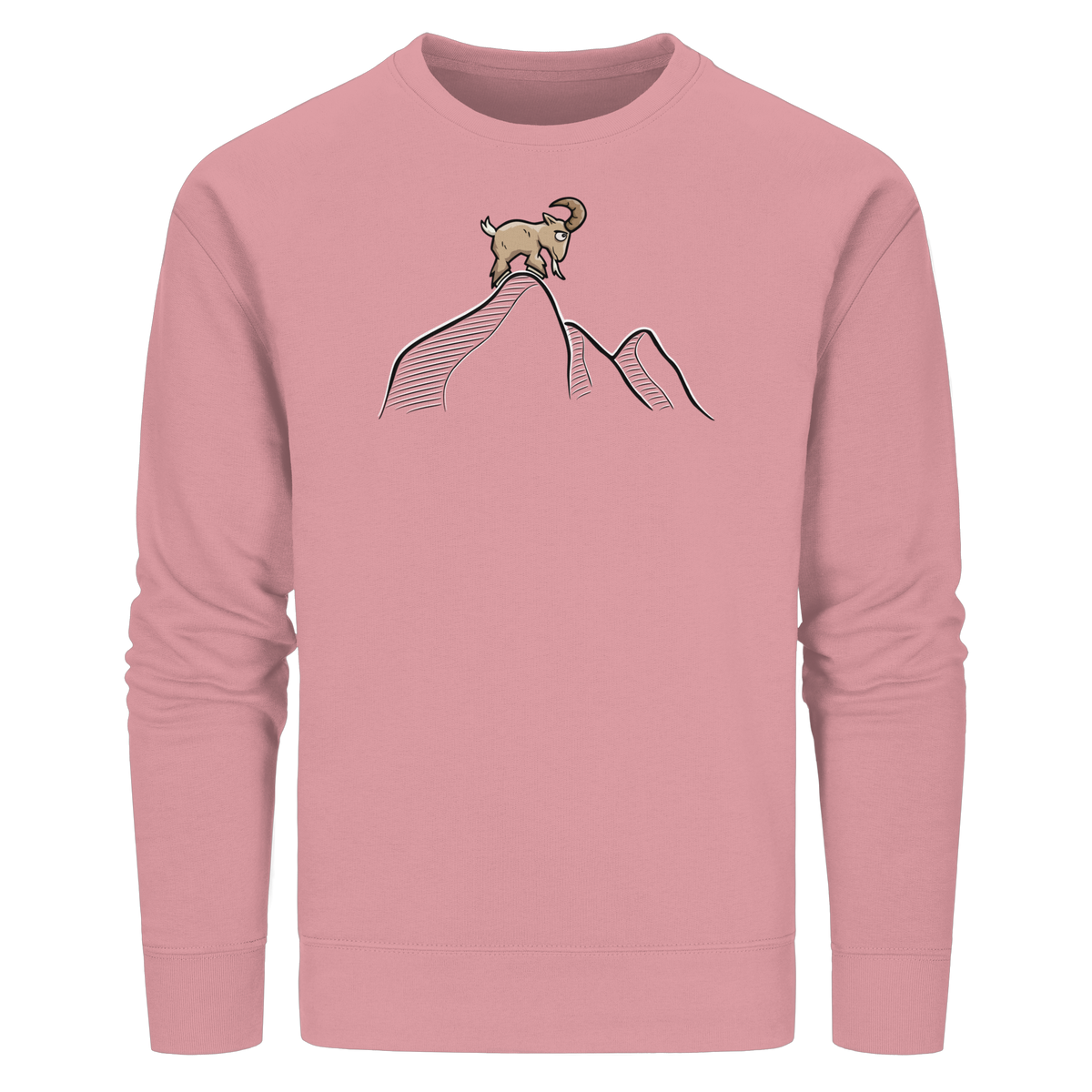 Ziegenbock in den Bergen - Organic Basic Unisex Sweatshirt