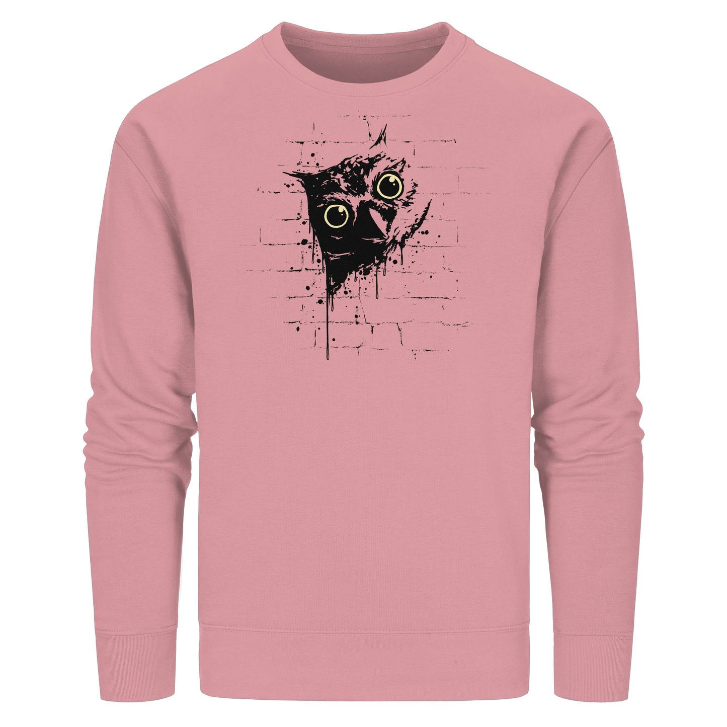 Lässige Street Art Eule - Organic Basic Unisex Sweatshirt