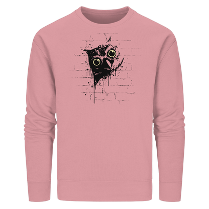 Lässige Street Art Eule - Organic Basic Unisex Sweatshirt