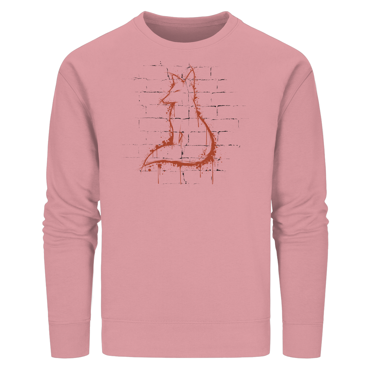 Street Art Fuchs Silhouette - Organic Basic Unisex Sweatshirt