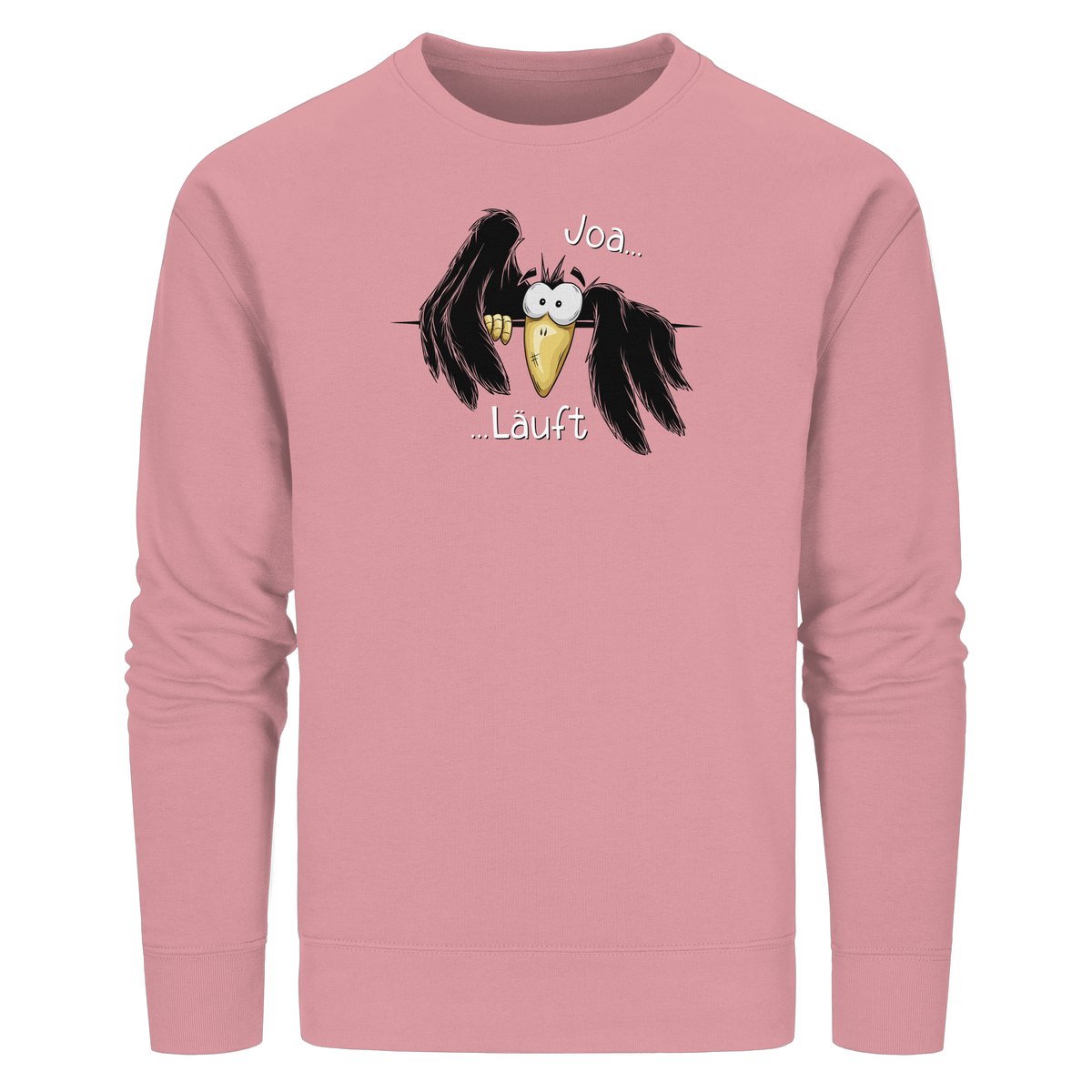 Joa Läuft Krähe gechillter Rabe - Organic Basic Unisex Sweatshirt