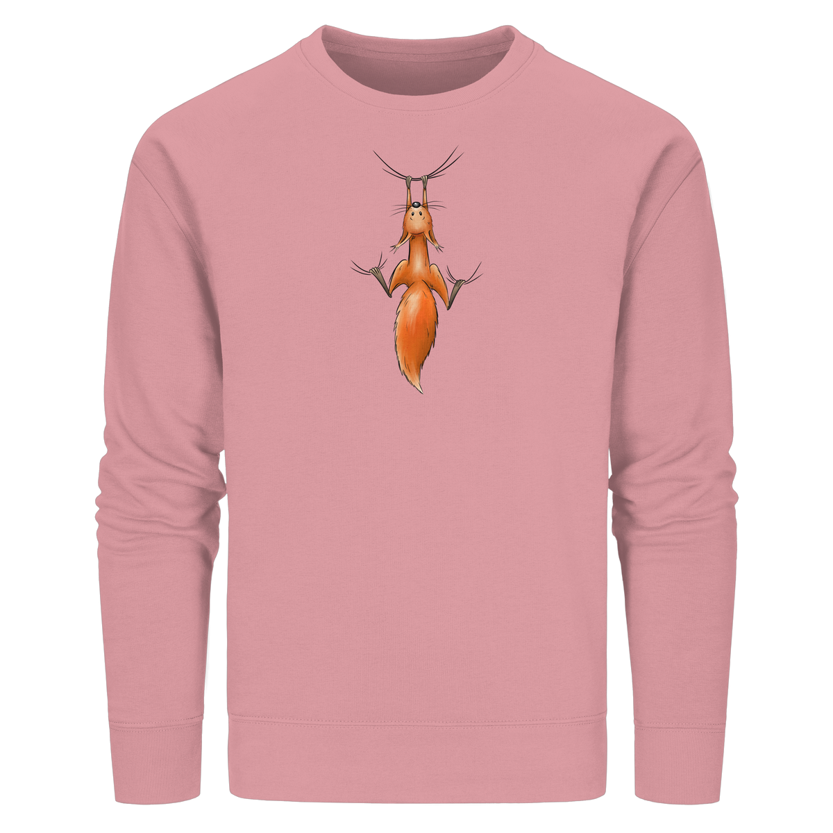 Rotes Eichhörnchen hängt ab - Organic Basic Unisex Sweatshirt