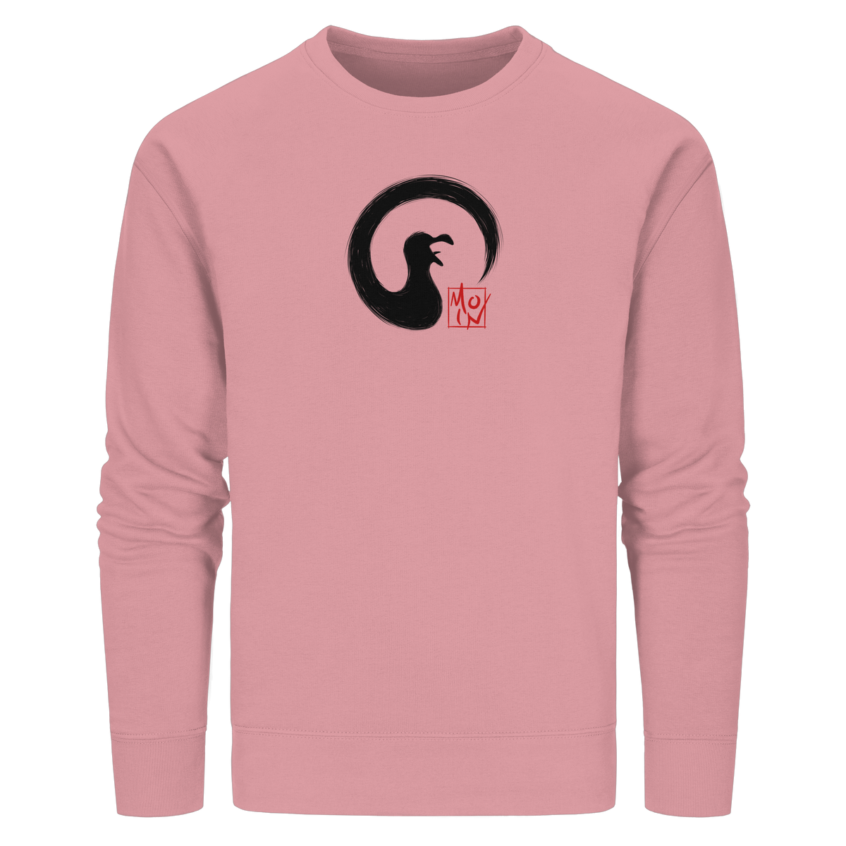 Moin kreischende japanische Enso Möwe - Organic Basic Unisex Sweatshirt