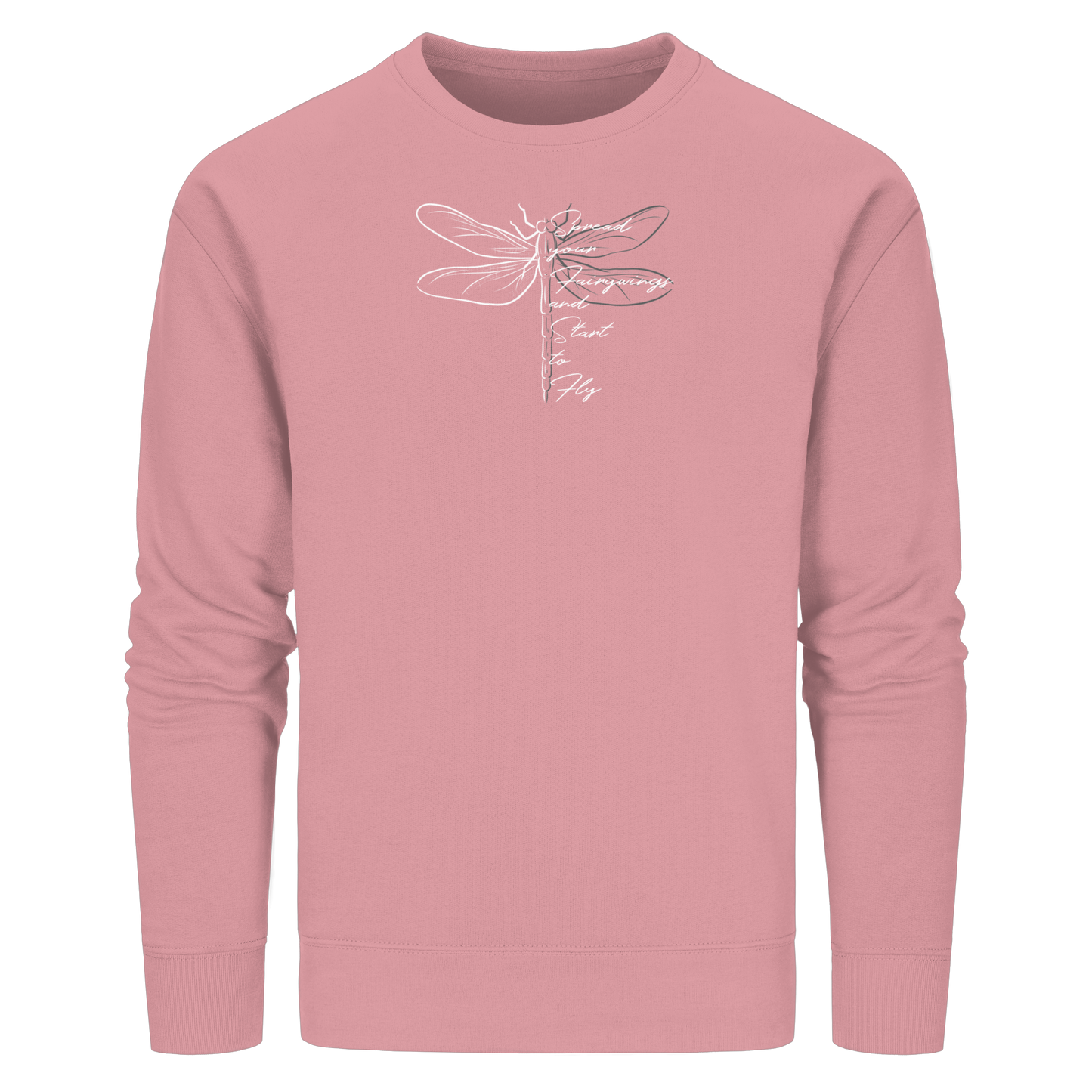Breite die Flügel aus und flieg los | Libelle - Organic Basic Unisex Sweatshirt