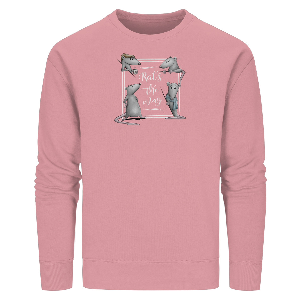 Rat’s The Way Kaffeehaus Ratten - Organic Basic Unisex Sweatshirt