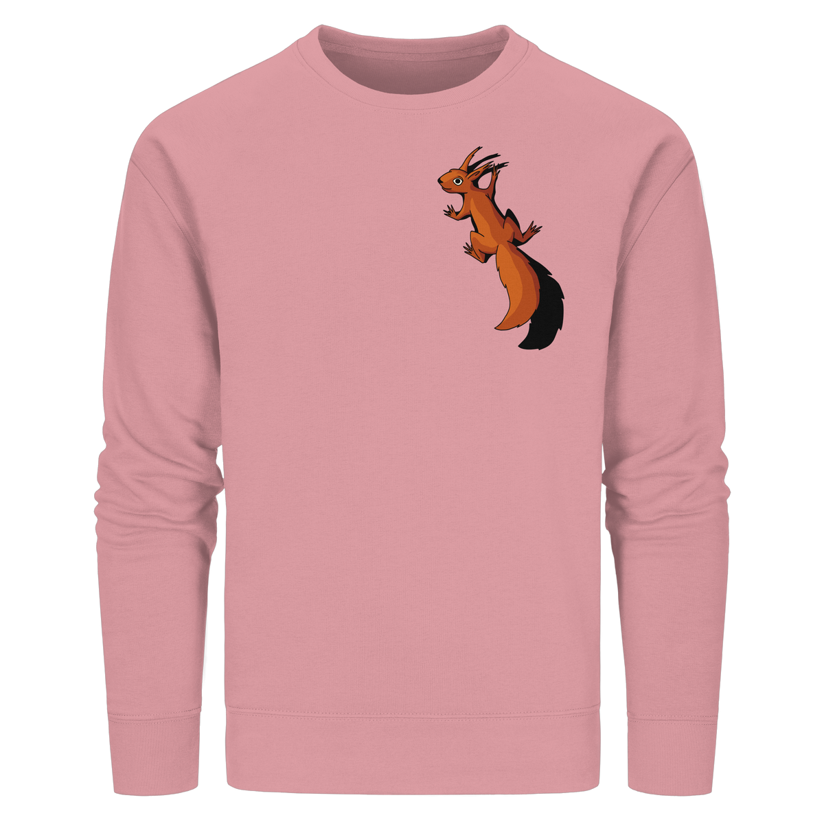 Süßes Eichhörnchen klettert - Organic Basic Unisex Sweatshirt