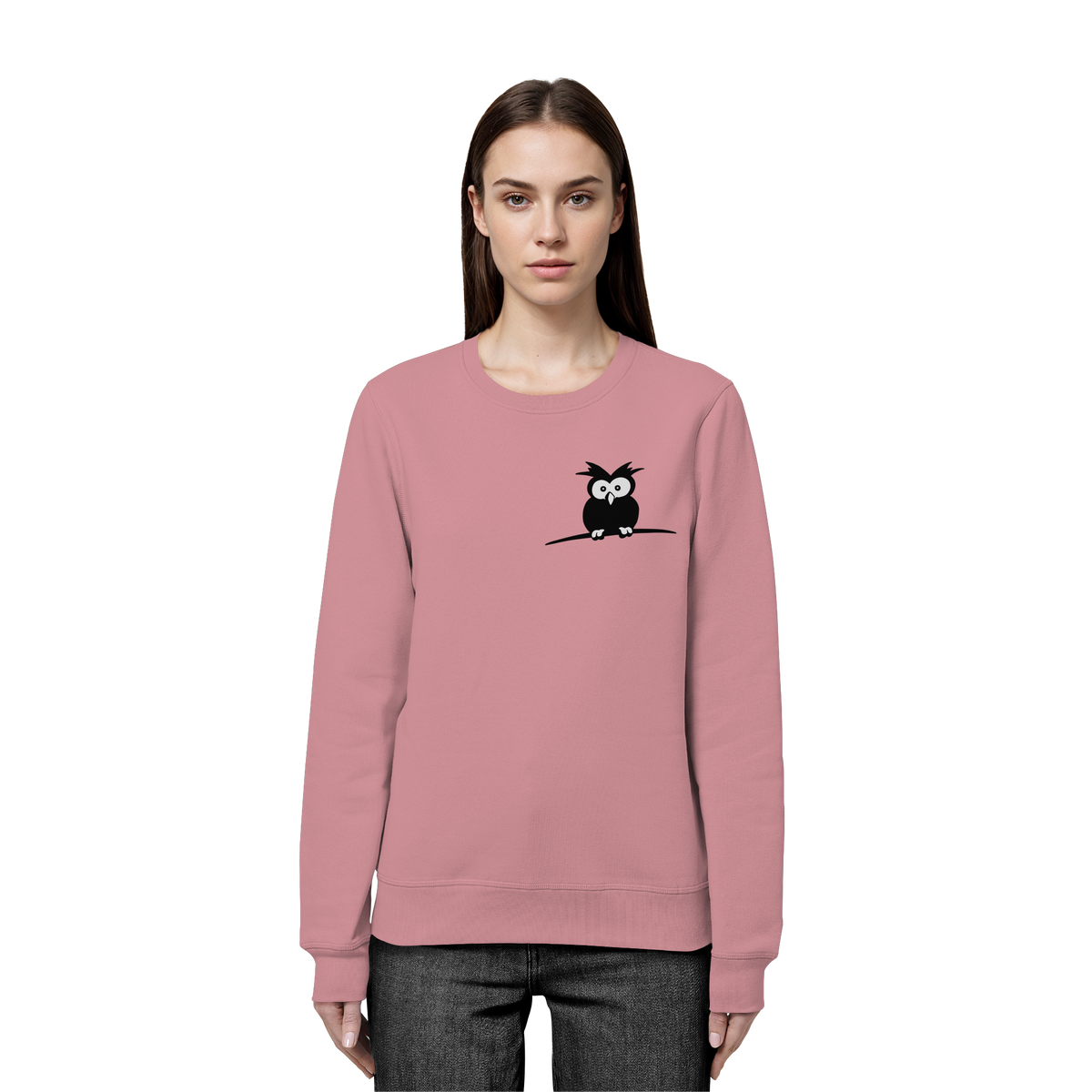 Kleine struppige Eule - Organic Basic Unisex Sweatshirt