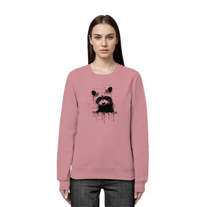 Funky Street Art Waschbär - Organic Basic Unisex Sweatshirt