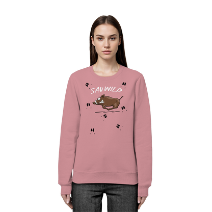 Sauwild wilde Sau | Wildschwein Keiler - Organic Basic Unisex Sweatshirt