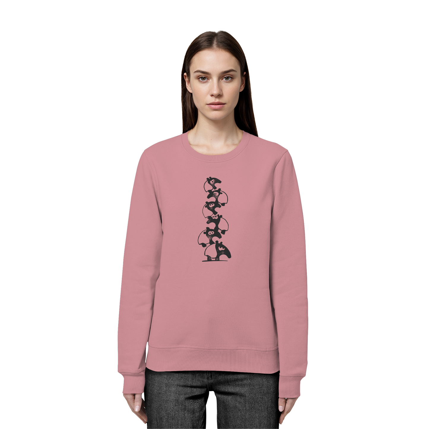 Lustiger Haufen aus Schabracken-Tapiren - Organic Basic Unisex Sweatshirt