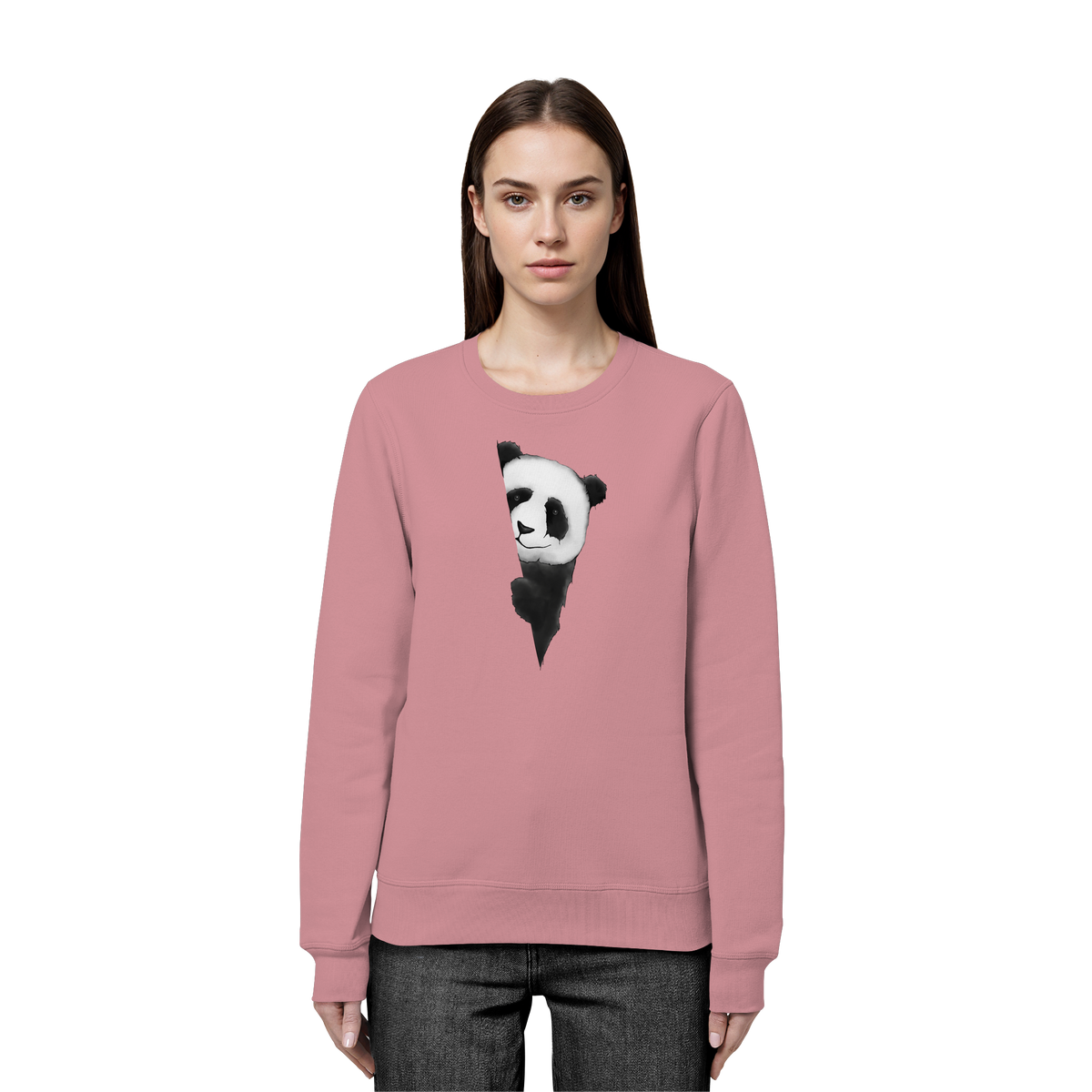 Panda Bär Illustration - Organic Basic Unisex Sweatshirt