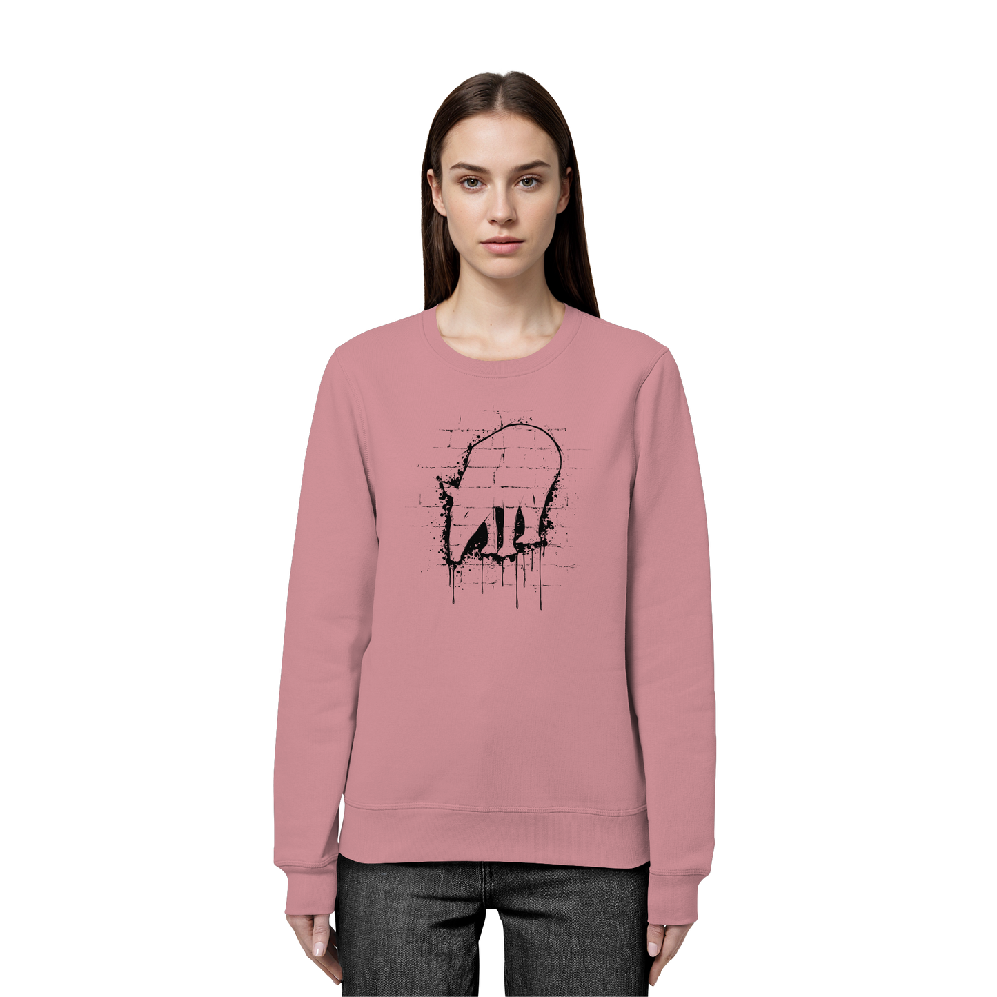 Urban Street Art Tapir Silhouette - Organic Basic Unisex Sweatshirt