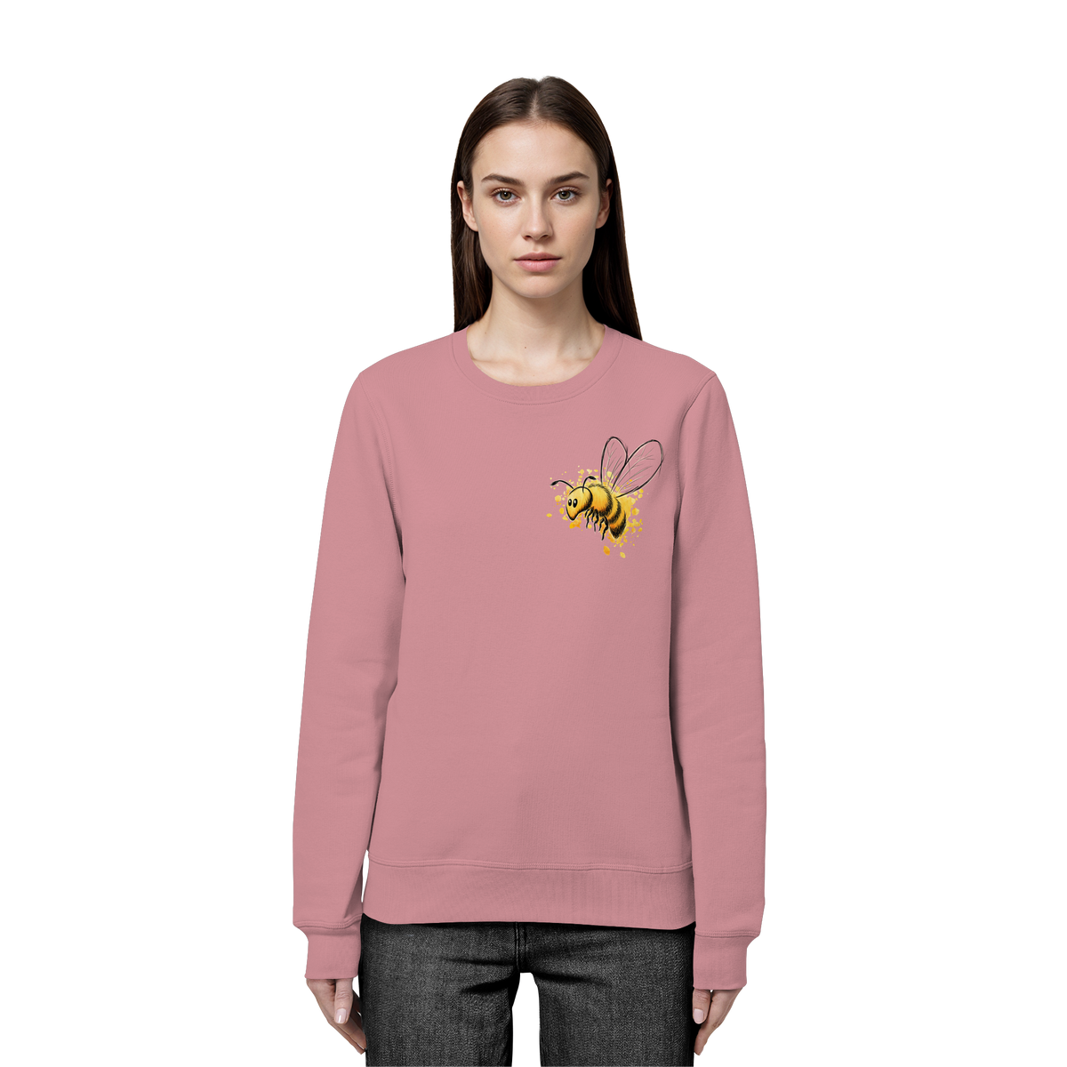 Lässige kleine Honig-Biene - Organic Basic Unisex Sweatshirt