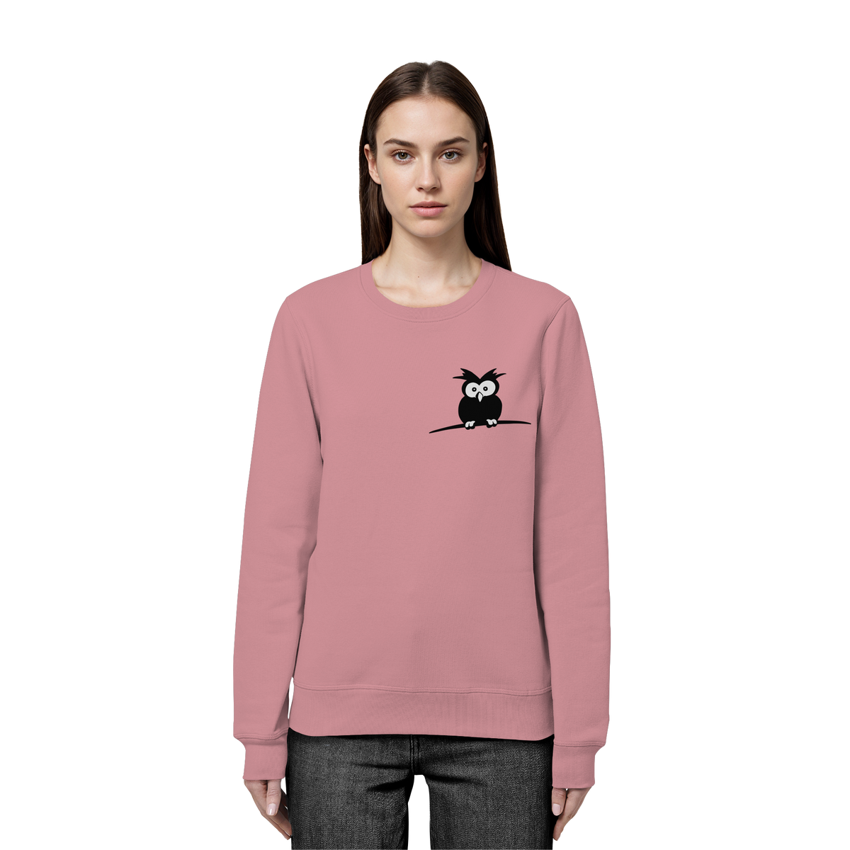 Kleine struppige Eule - Organic Basic Unisex Sweatshirt