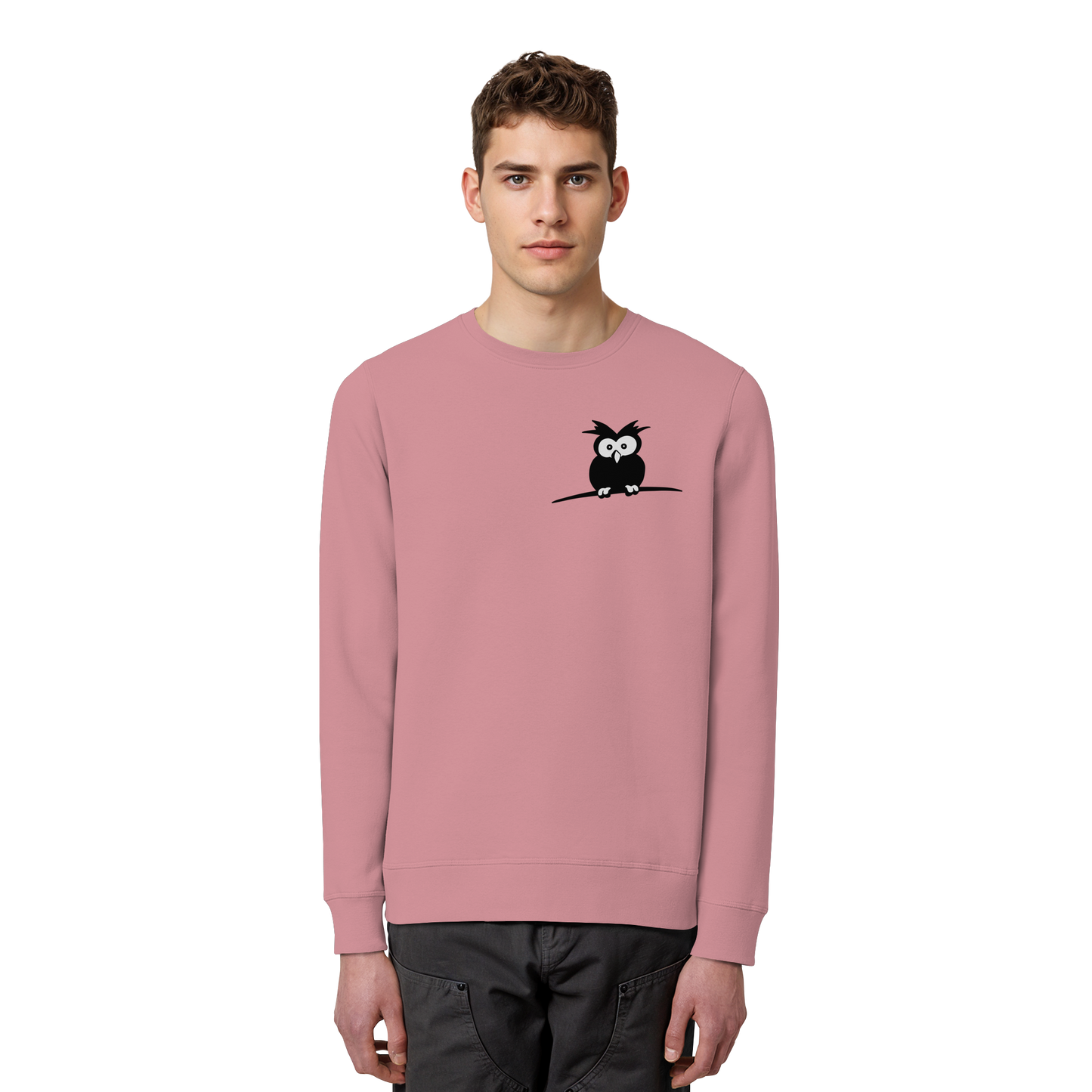 Kleine struppige Eule - Organic Basic Unisex Sweatshirt