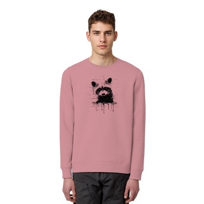 Funky Street Art Waschbär - Organic Basic Unisex Sweatshirt