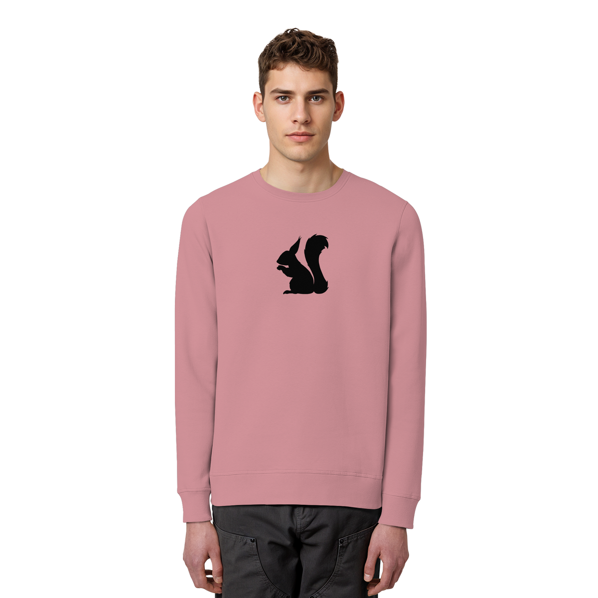 Eichhörnchen Silhouette - Organic Basic Unisex Sweatshirt