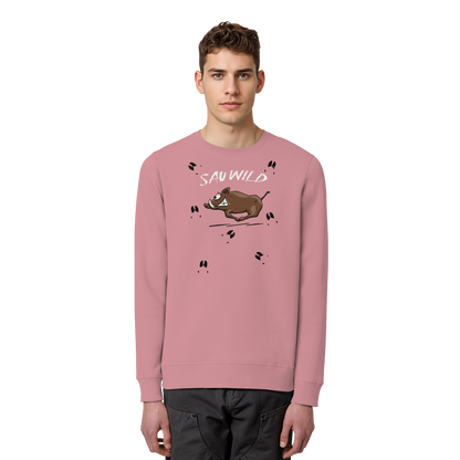 Sauwild wilde Sau | Wildschwein Keiler - Organic Basic Unisex Sweatshirt