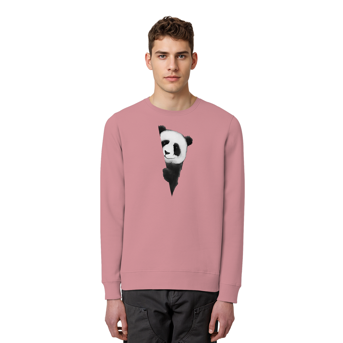 Panda Bär Illustration - Organic Basic Unisex Sweatshirt