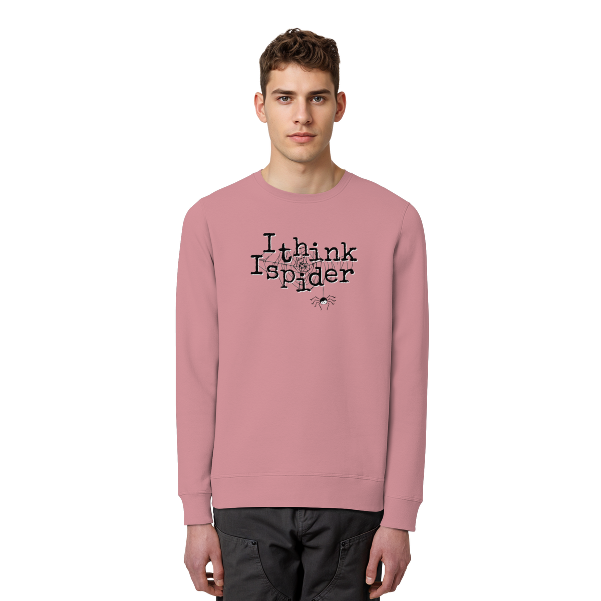 I think I spider - Spinne - Organic Basic Unisex Sweatshirt
