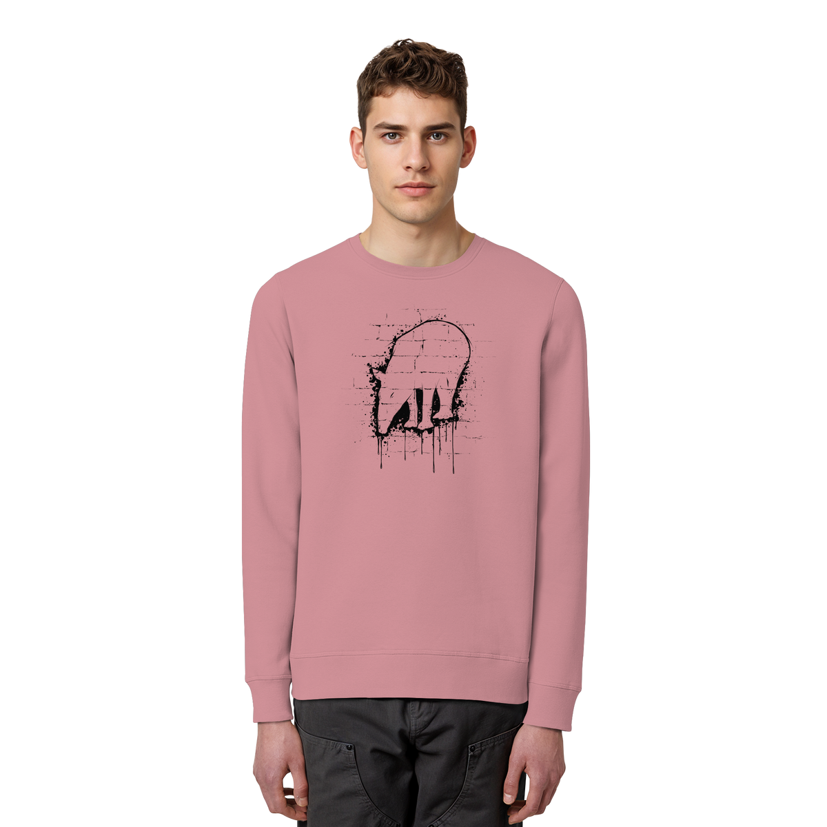 Urban Street Art Tapir Silhouette - Organic Basic Unisex Sweatshirt