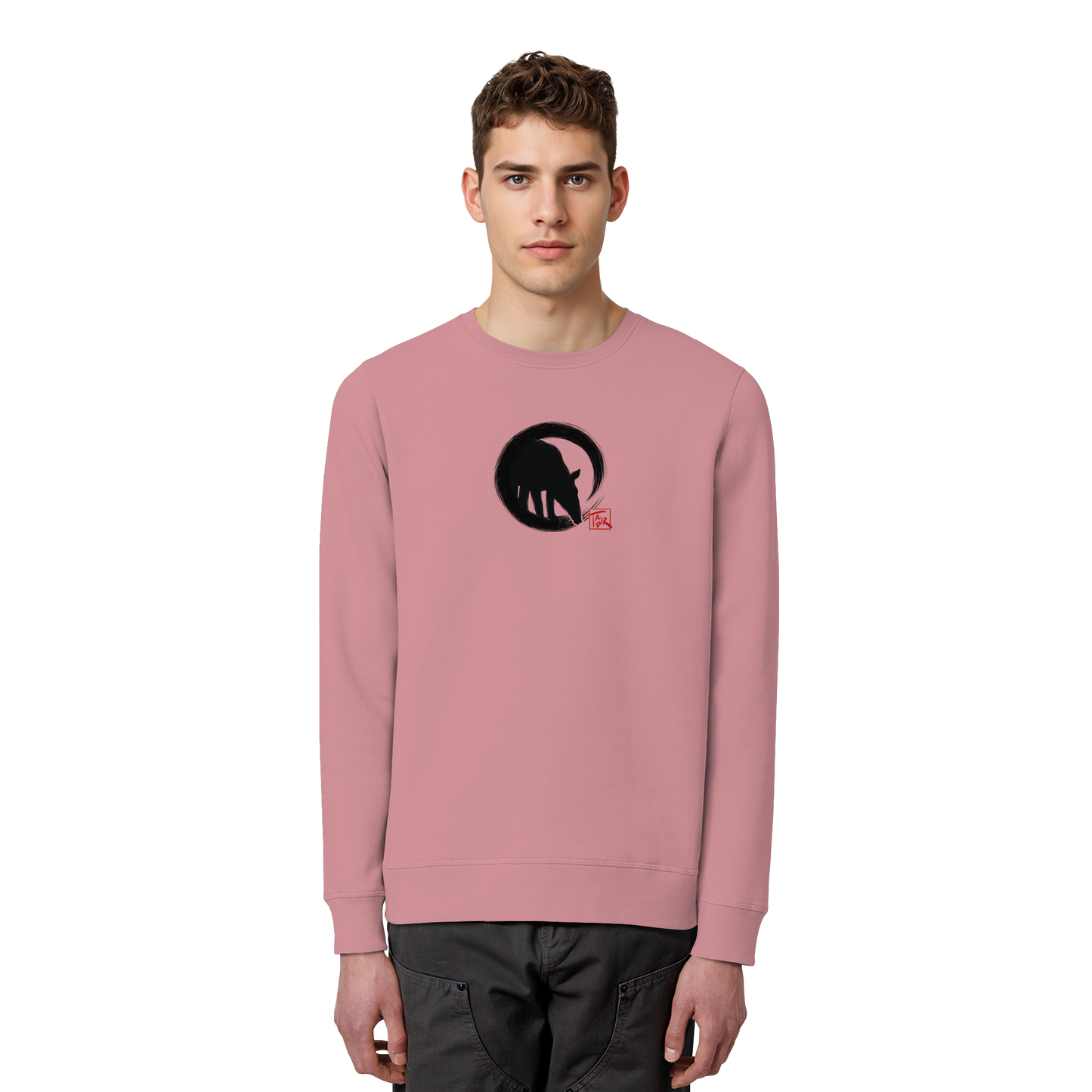 Zen Tapir im japanischen Enso Kreis - Organic Basic Unisex Sweatshirt