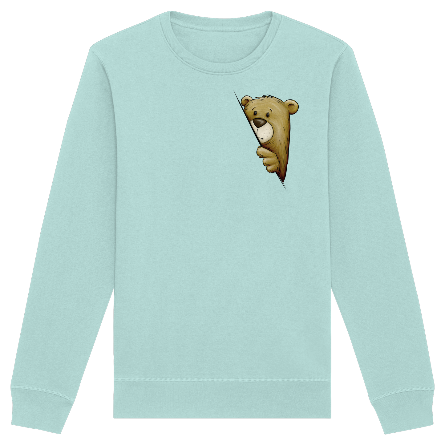 Funky Bär Illustration - Organic Basic Unisex Sweatshirt