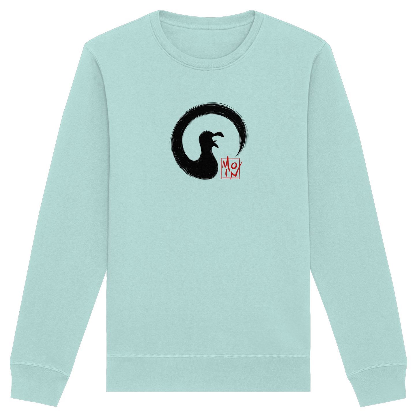 Moin kreischende japanische Enso Möwe - Organic Basic Unisex Sweatshirt