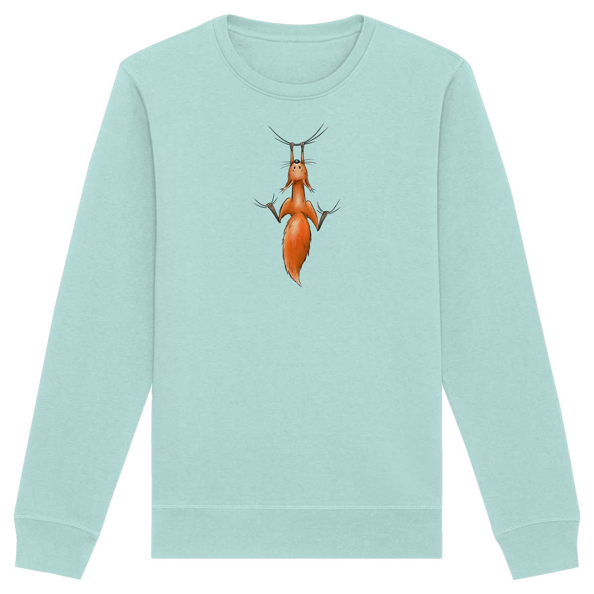 Rotes Eichhörnchen hängt ab - Organic Basic Unisex Sweatshirt