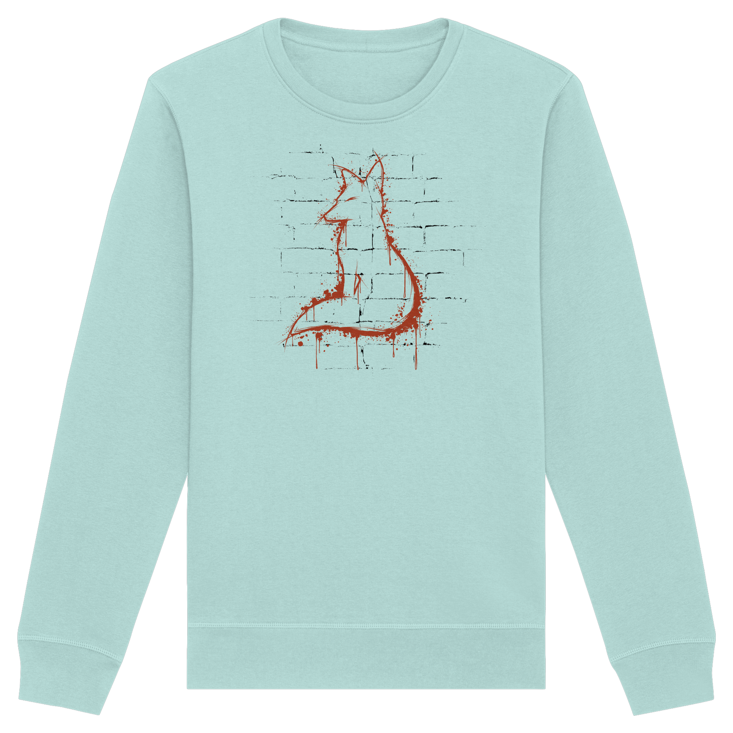Street Art Fuchs Silhouette - Organic Basic Unisex Sweatshirt