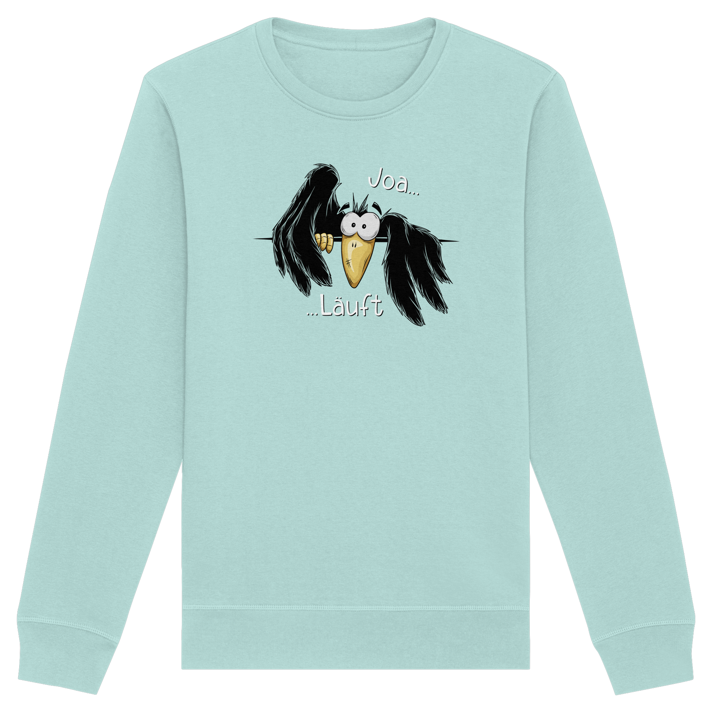 Joa Läuft Krähe gechillter Rabe - Organic Basic Unisex Sweatshirt