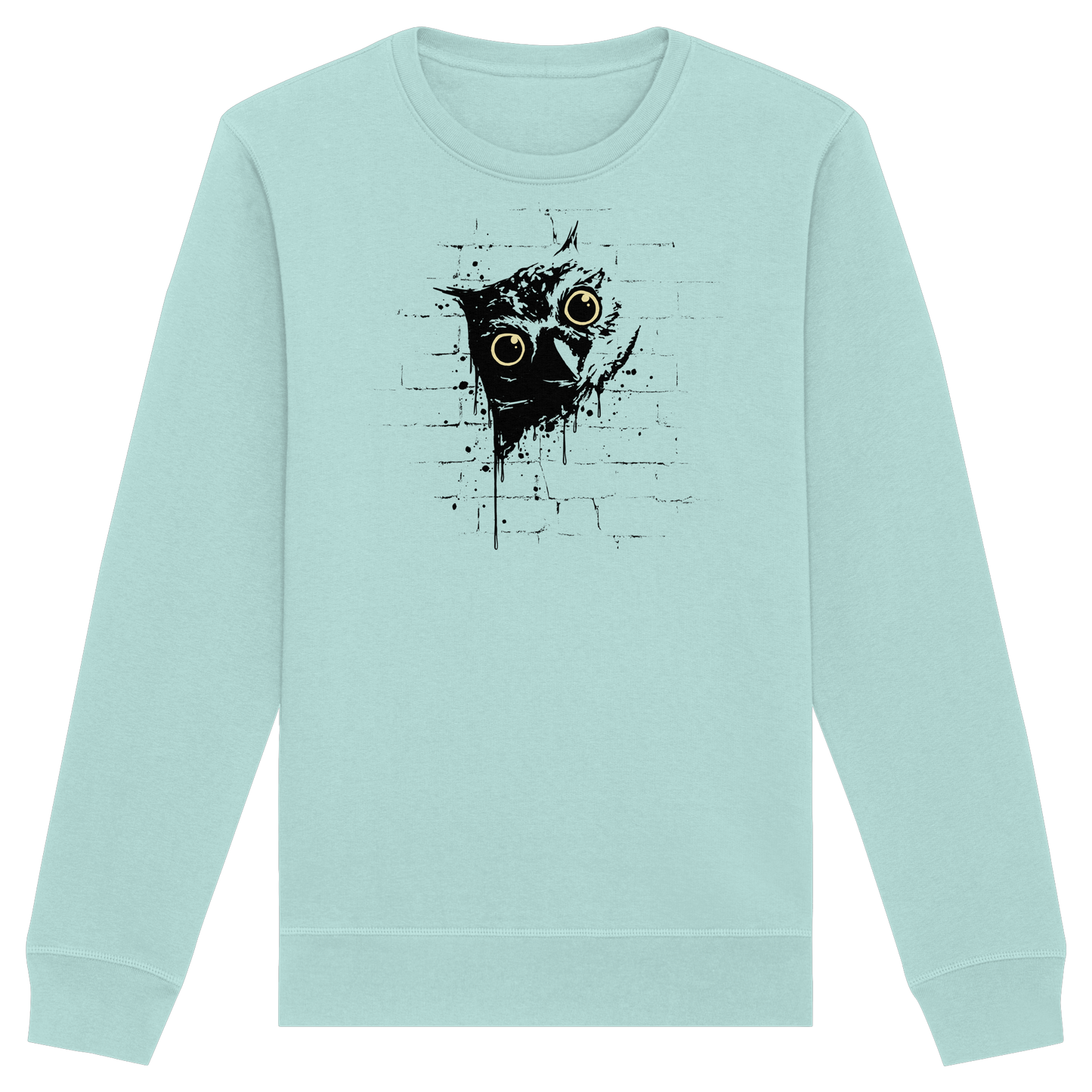 Lässige Street Art Eule - Organic Basic Unisex Sweatshirt