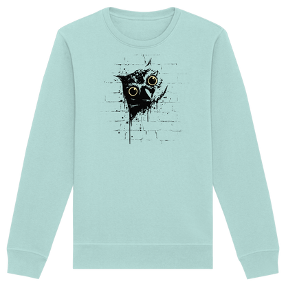 Lässige Street Art Eule - Organic Basic Unisex Sweatshirt