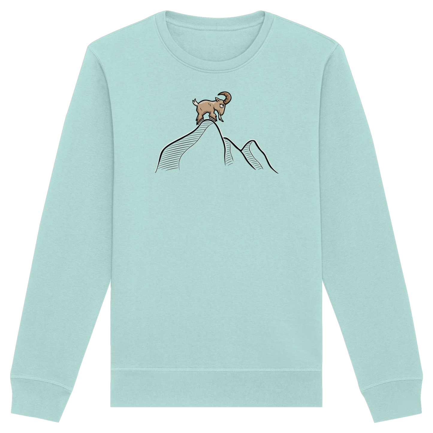 Ziegenbock in den Bergen - Organic Basic Unisex Sweatshirt