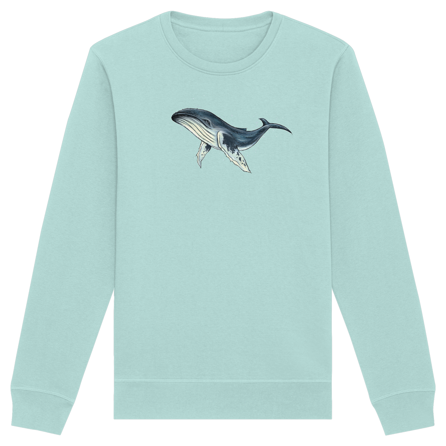 Tiefsee Ozean-Riese Buckelwal - Organic Basic Unisex Sweatshirt
