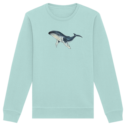 Tiefsee Ozean-Riese Buckelwal - Organic Basic Unisex Sweatshirt