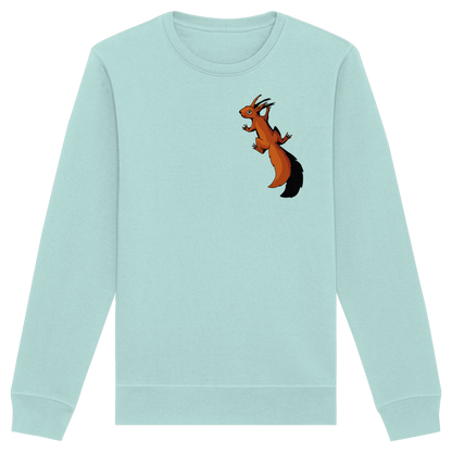 Süßes Eichhörnchen klettert - Organic Basic Unisex Sweatshirt
