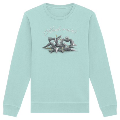 Kraah-masté! Yoga Raben Krähen - Organic Basic Unisex Sweatshirt