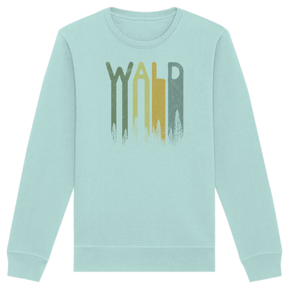 Wald Retro Forst Schriftzug - Organic Basic Unisex Sweatshirt