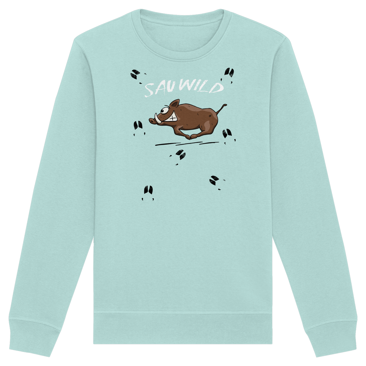 Sauwild wilde Sau | Wildschwein Keiler - Organic Basic Unisex Sweatshirt
