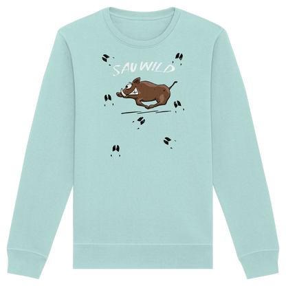 Sauwild wilde Sau | Wildschwein Keiler - Organic Basic Unisex Sweatshirt