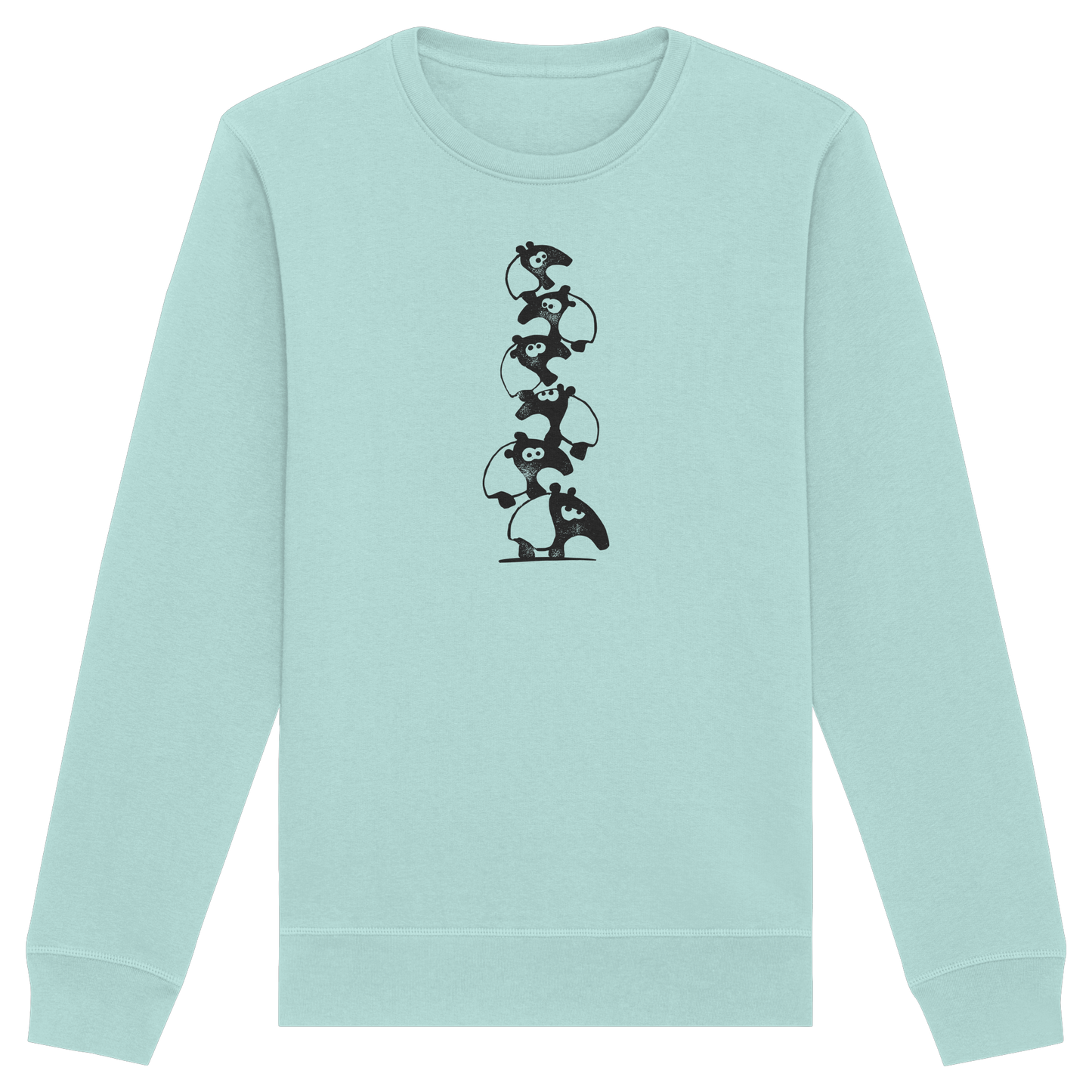 Lustiger Haufen aus Schabracken-Tapiren - Organic Basic Unisex Sweatshirt