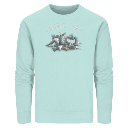 Kraah-masté! Yoga Raben Krähen - Organic Basic Unisex Sweatshirt