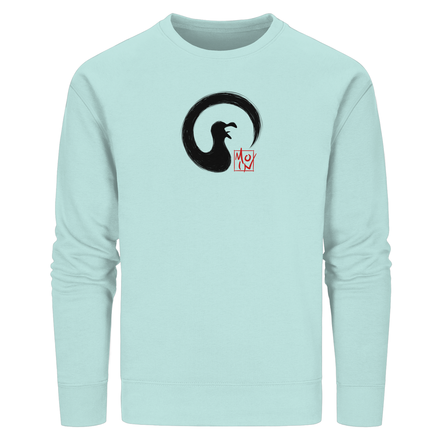 Moin kreischende japanische Enso Möwe - Organic Basic Unisex Sweatshirt