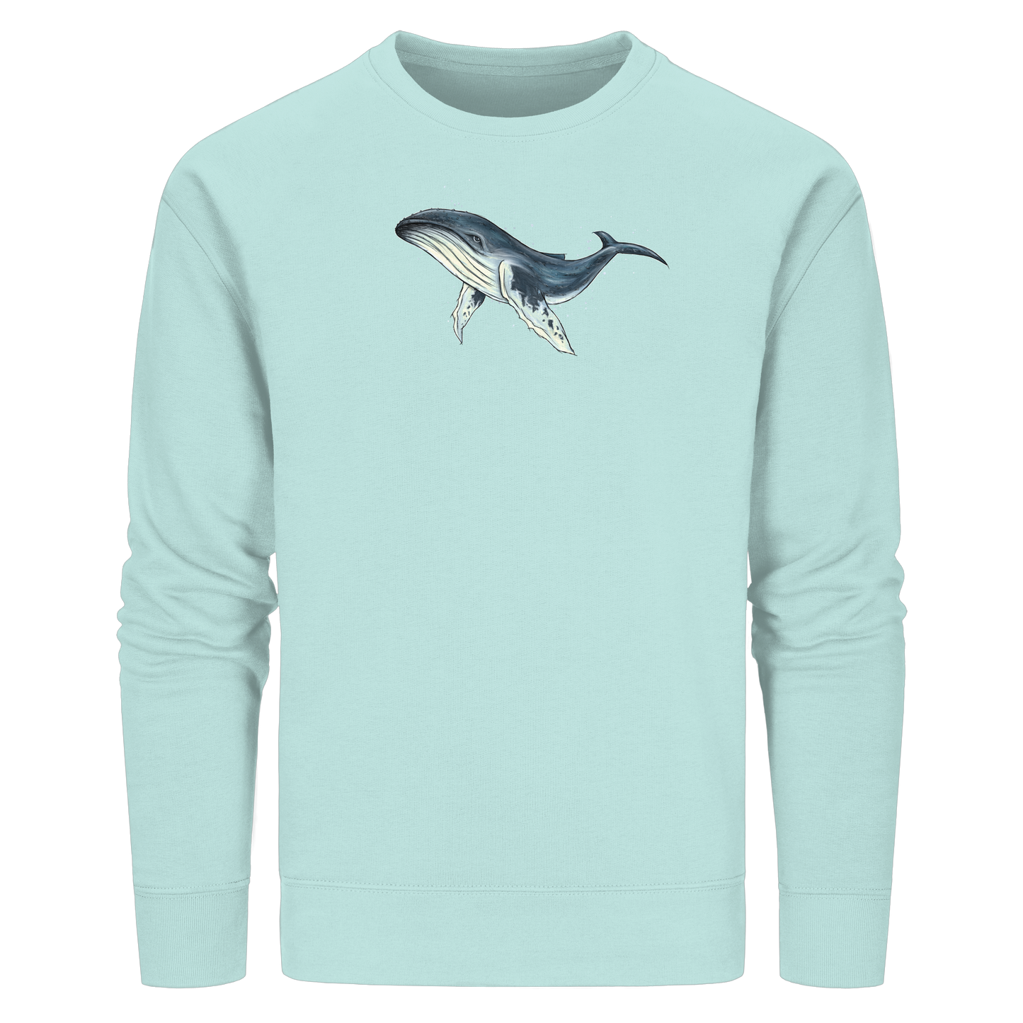 Tiefsee Ozean-Riese Buckelwal - Organic Basic Unisex Sweatshirt