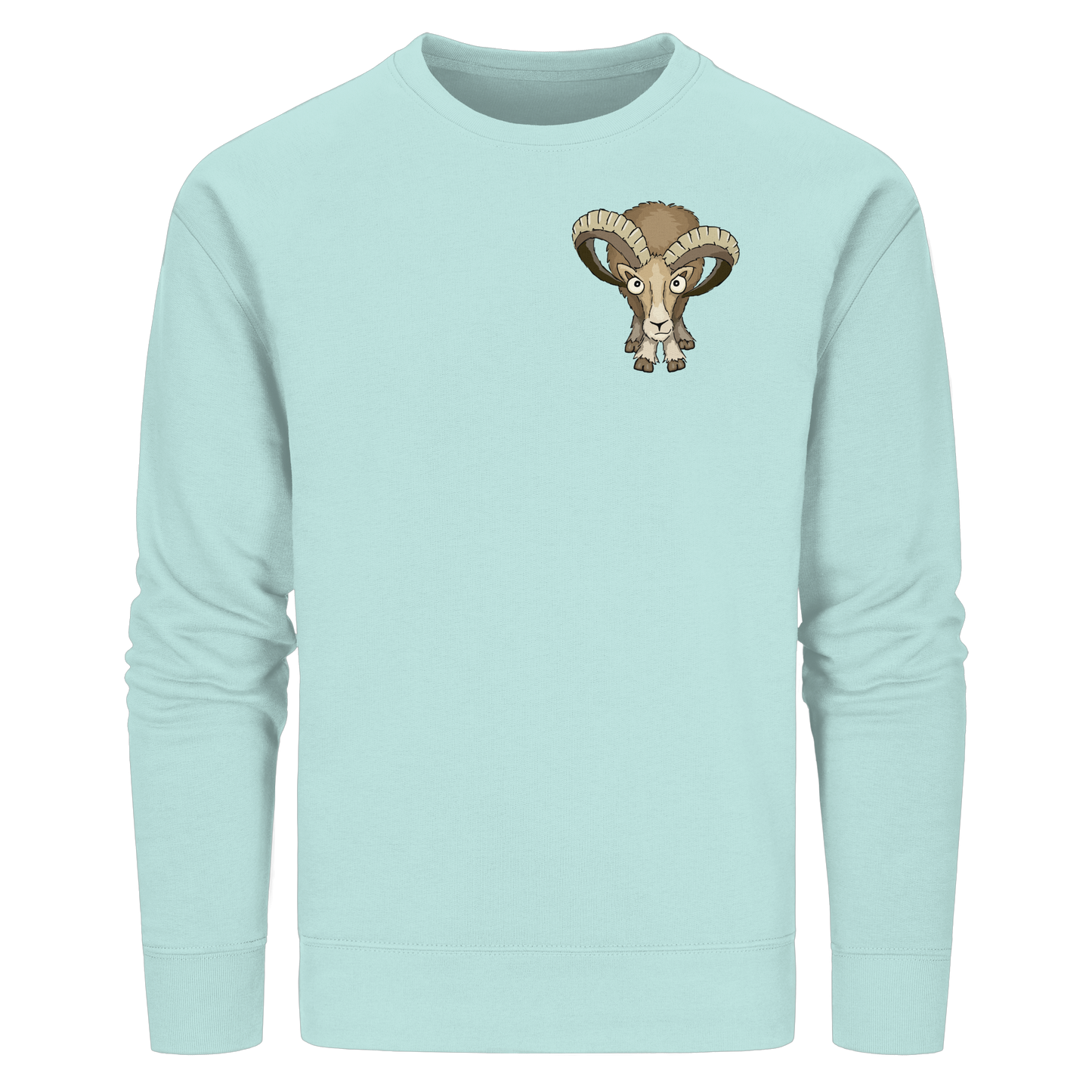 Bockiges Mufflon Widder Schafbock - Organic Basic Unisex Sweatshirt