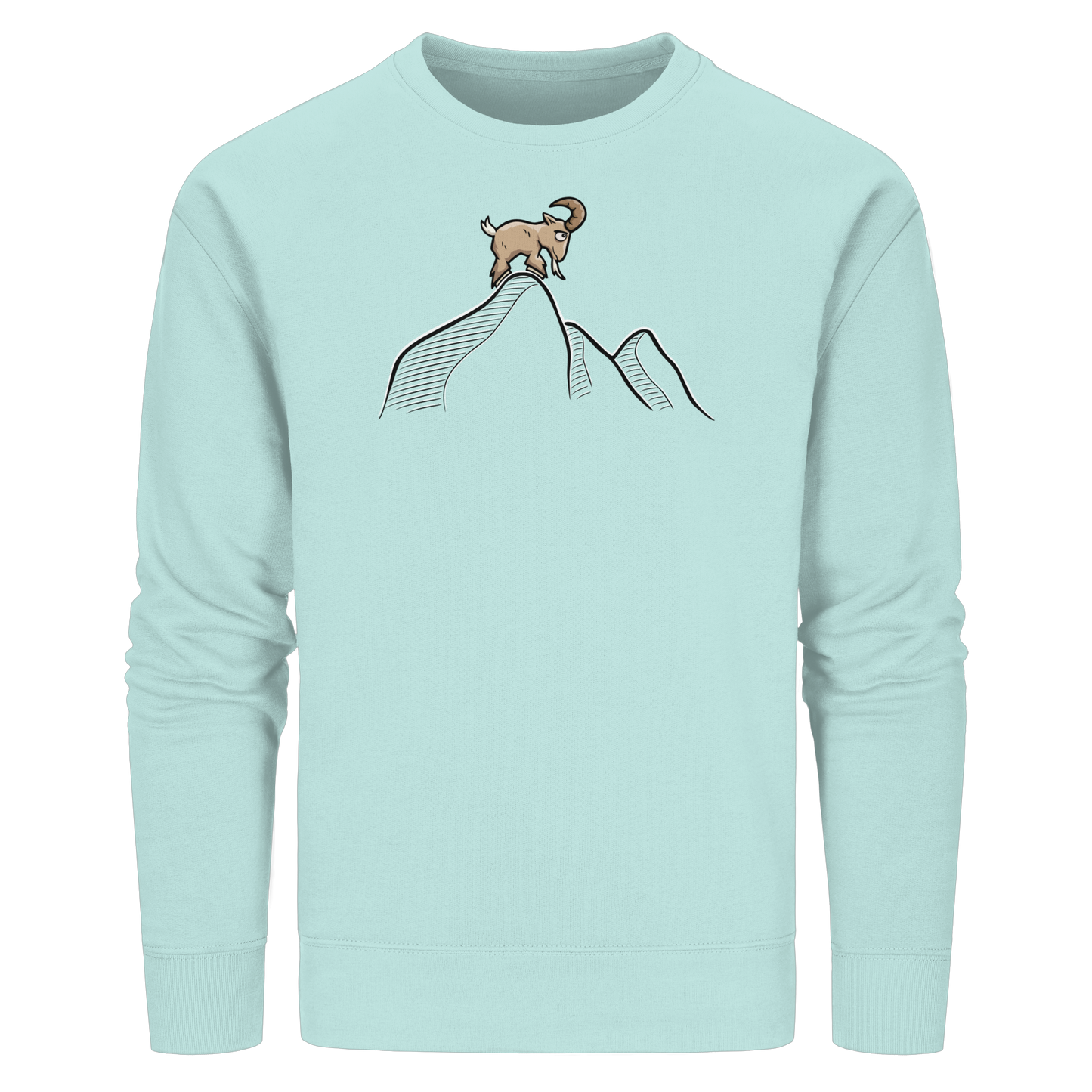 Ziegenbock in den Bergen - Organic Basic Unisex Sweatshirt